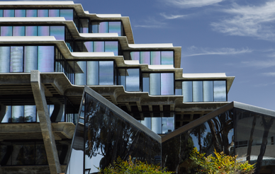 close up of Geisel library